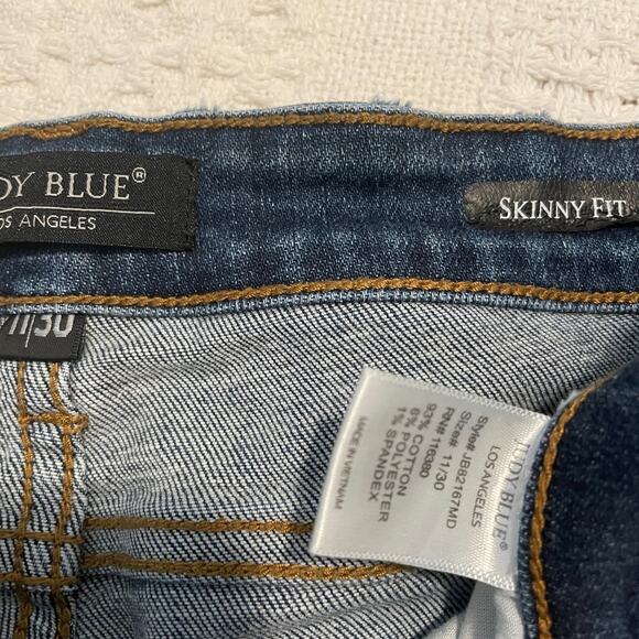 Judy Blue Los Angeles 11/30 skinny fit distressed buffalo plaid jean J2 7072 - Picture 4 of 14